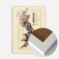 Great Britain Vintage Antique Map Print