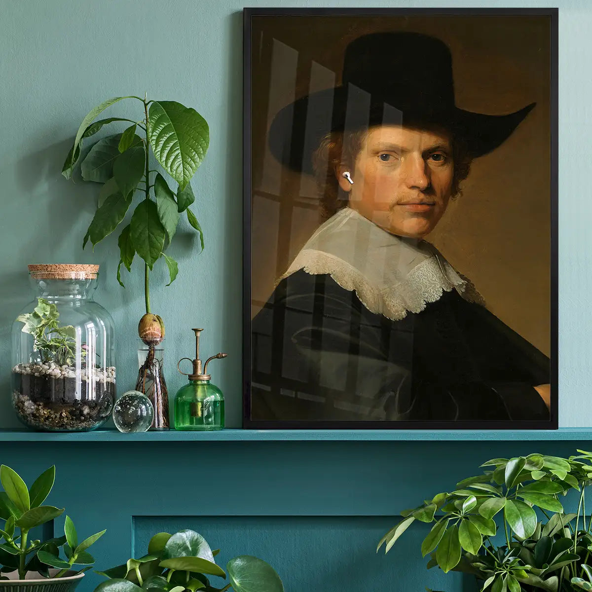 Airpods Portrait Altered Art Print