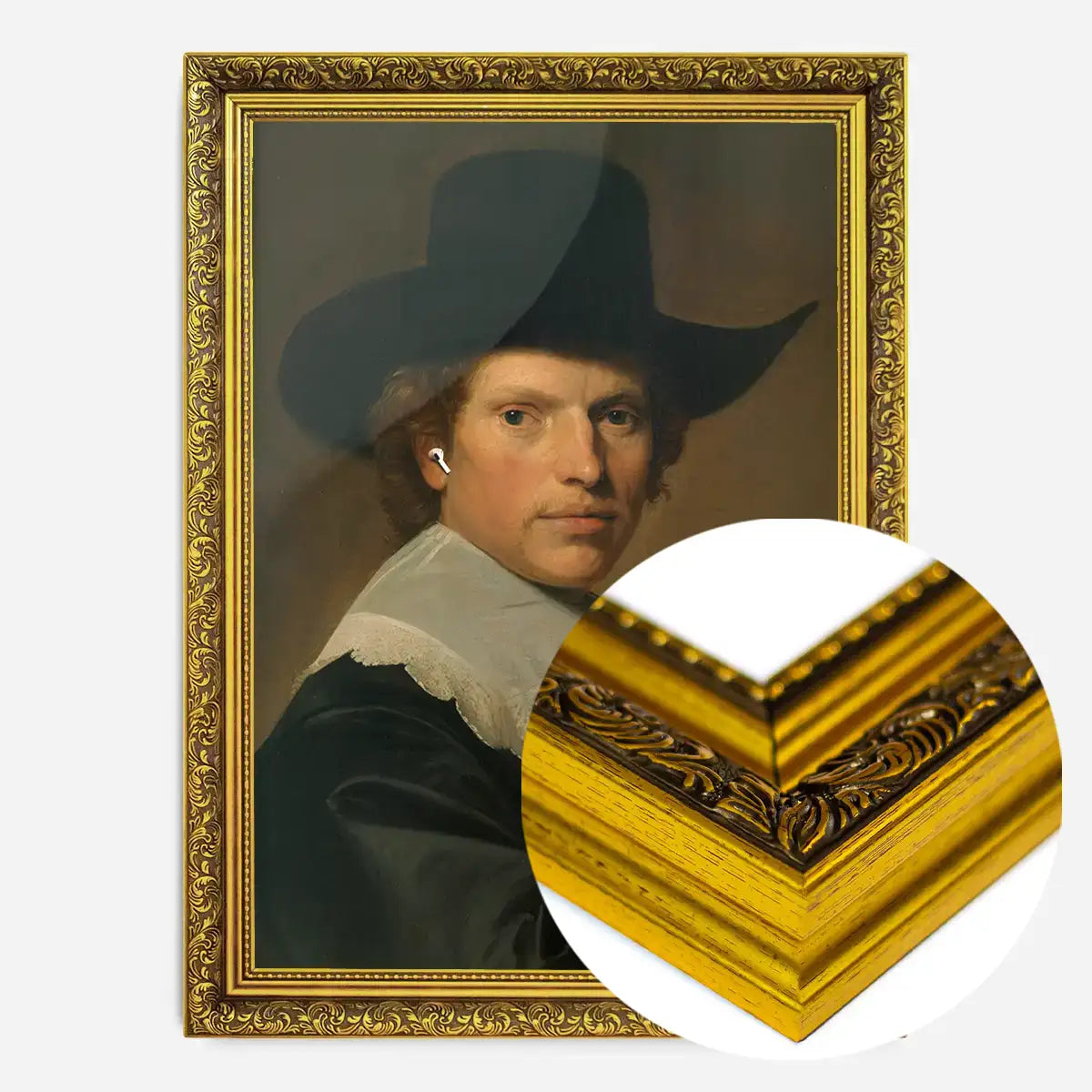 Airpods Portrait Altered Art Print