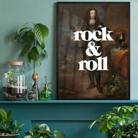 Rock And Roll Altered Art Print