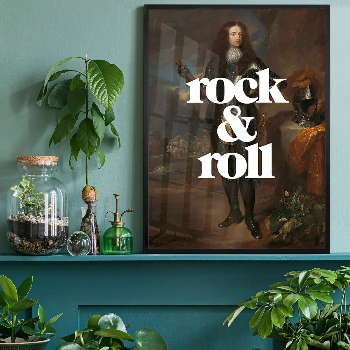 Rock And Roll Altered Art Print