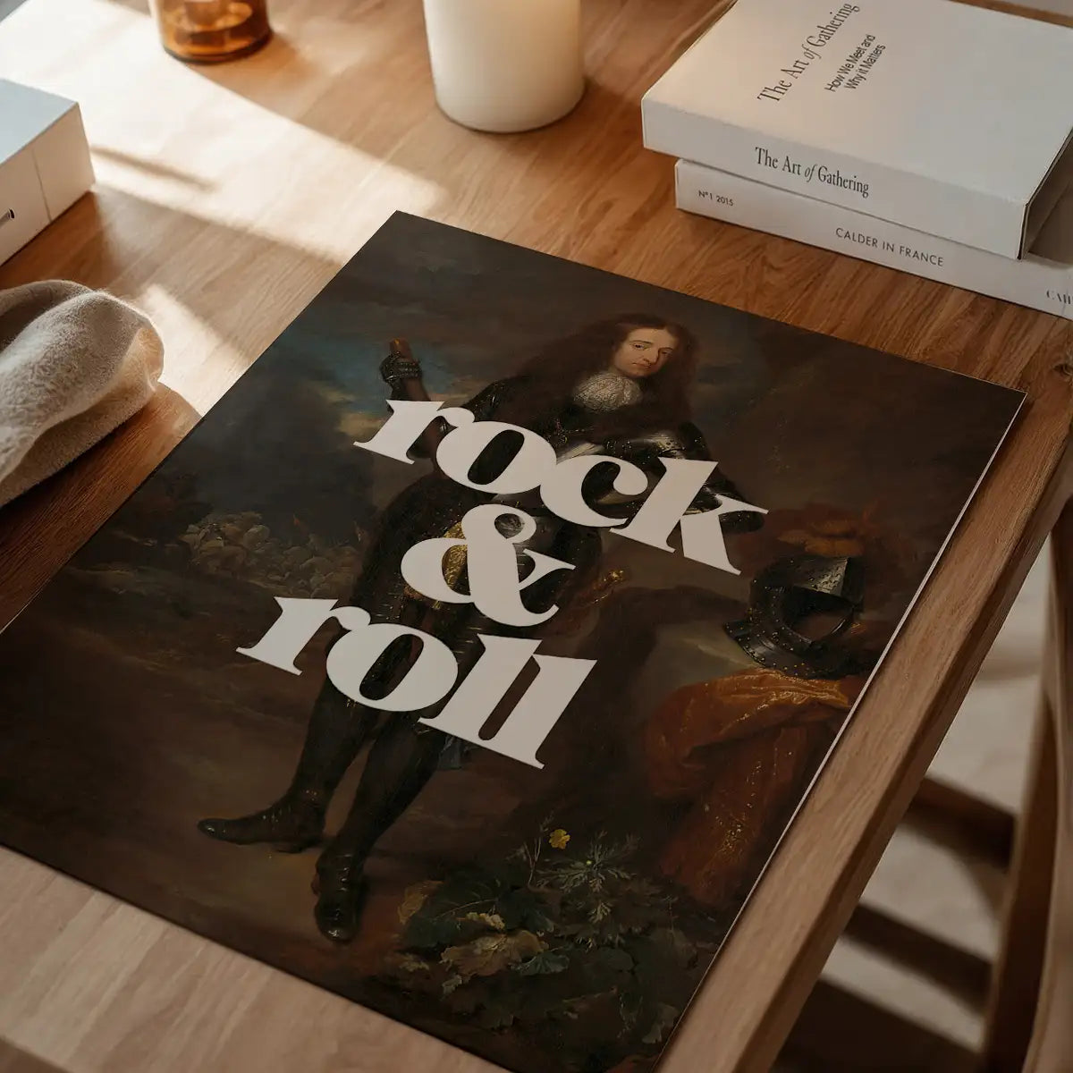 Rock And Roll Altered Art Print