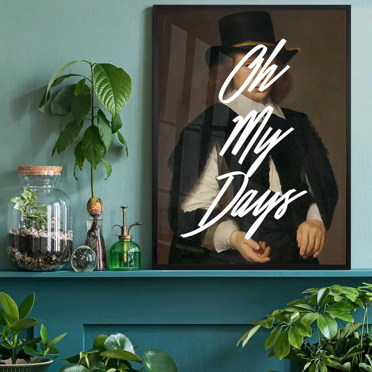 Oh My Days Altered Art Print