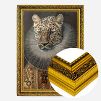 Queen Leopard Portrait Altered Art Print