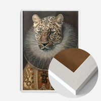 Queen Leopard Portrait Altered Art Print