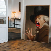 Bigmouth Gold Tooth Altered Art Print