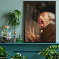 Bigmouth Gold Tooth Altered Art Print