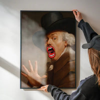 Bigmouth Gold Tooth Altered Art Print