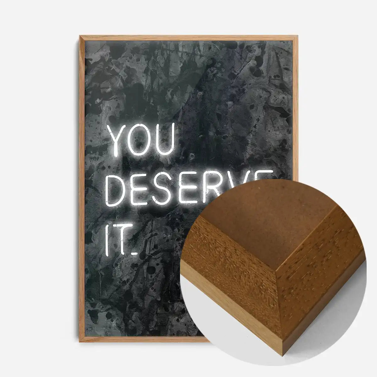 You Deserve It Neon Style Print