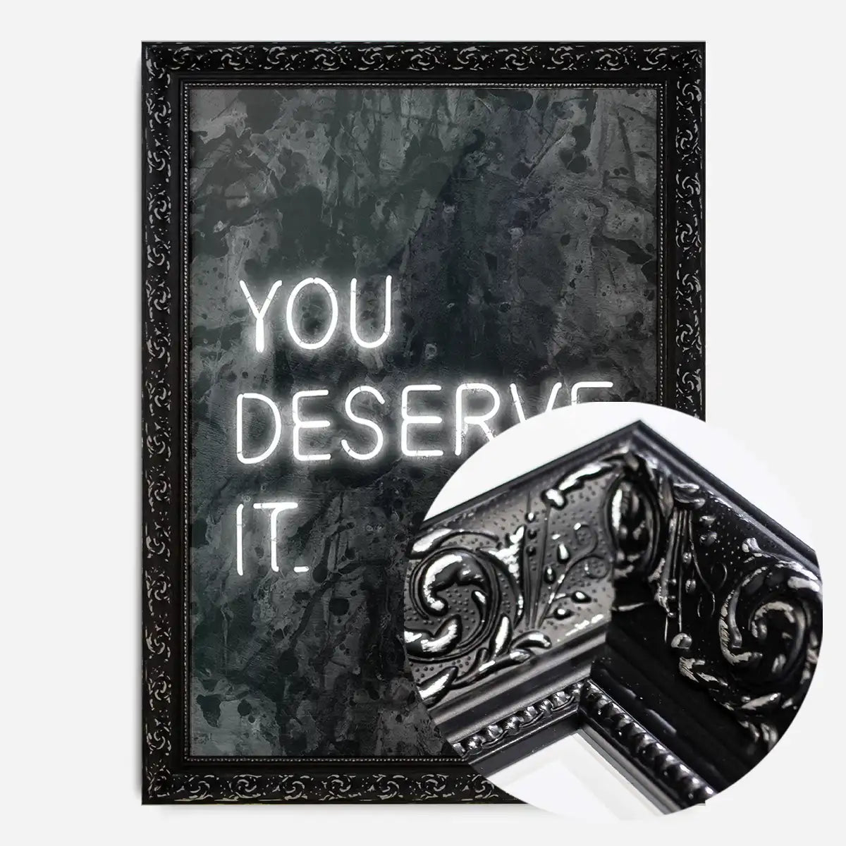 You Deserve It Neon Style Print