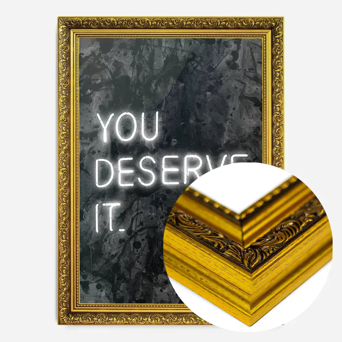 You Deserve It Neon Style Print