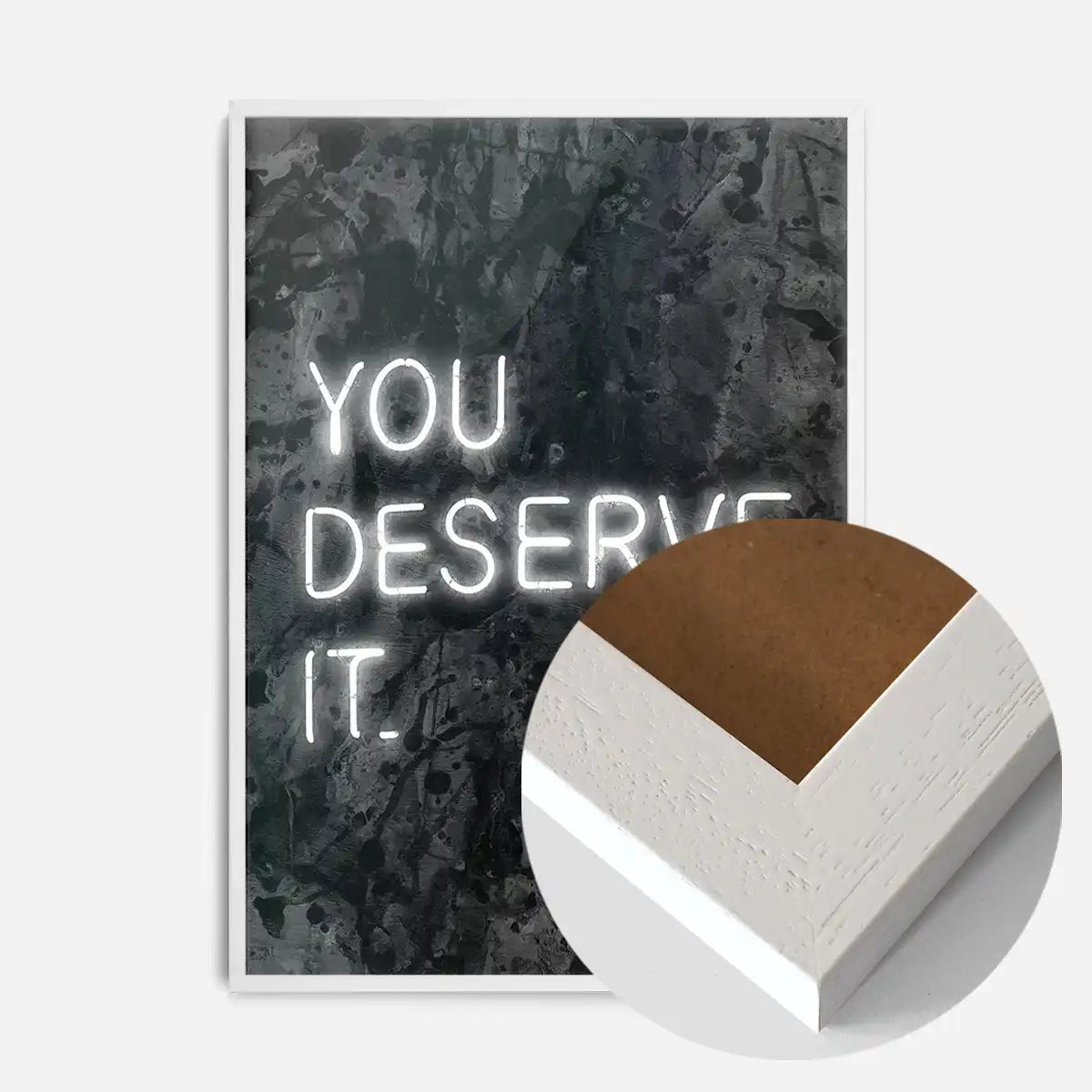 You Deserve It Neon Style Print