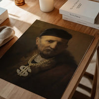 Gold Rap Chain Altered Art Print