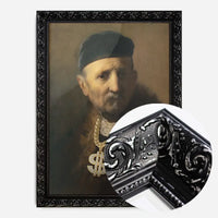 Gold Rap Chain Altered Art Print