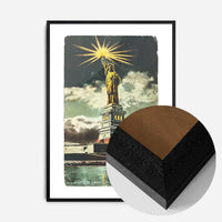 Statue Of Liberty Vintage Illustration Print