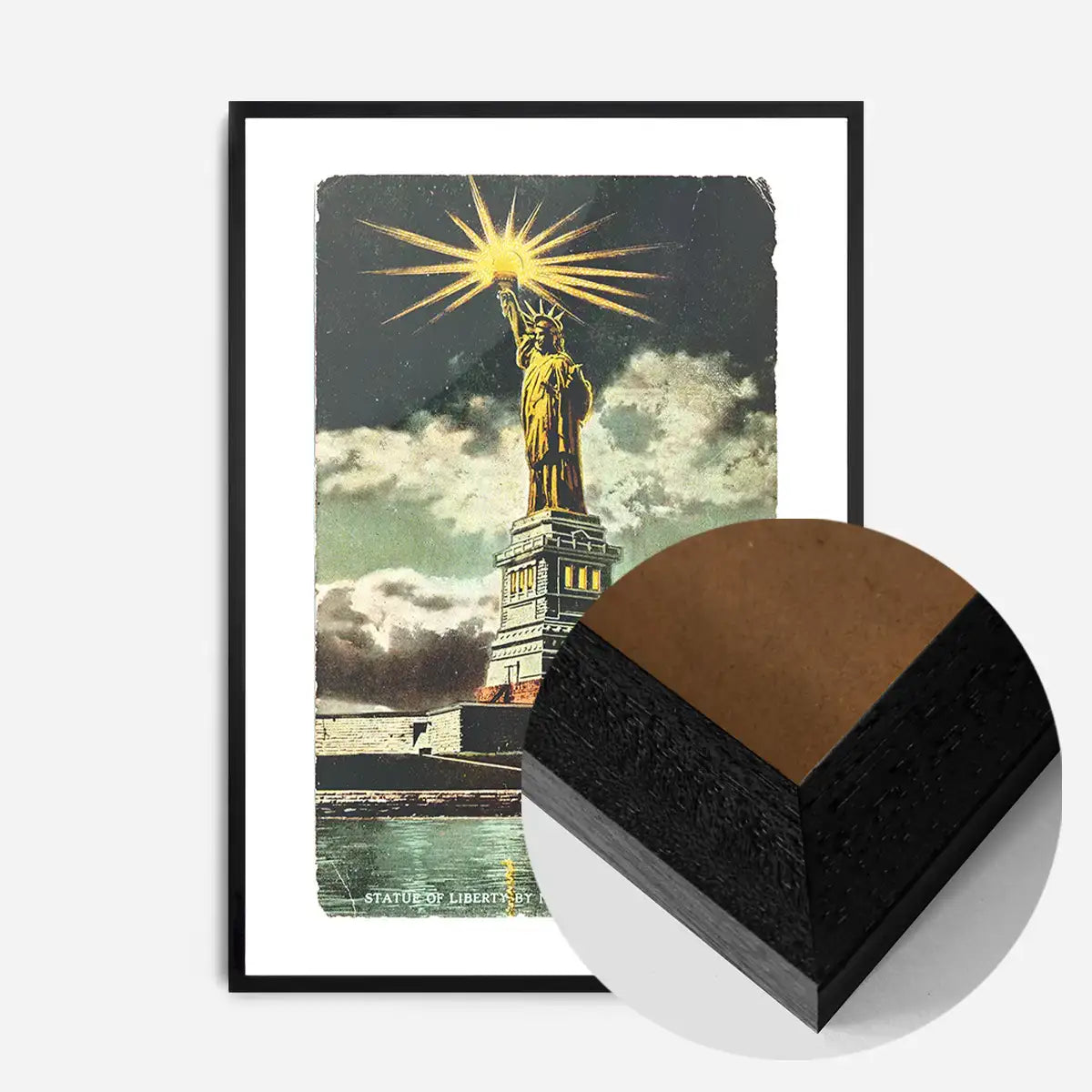 Statue Of Liberty Vintage Illustration Print