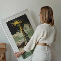 Statue Of Liberty Vintage Illustration Print