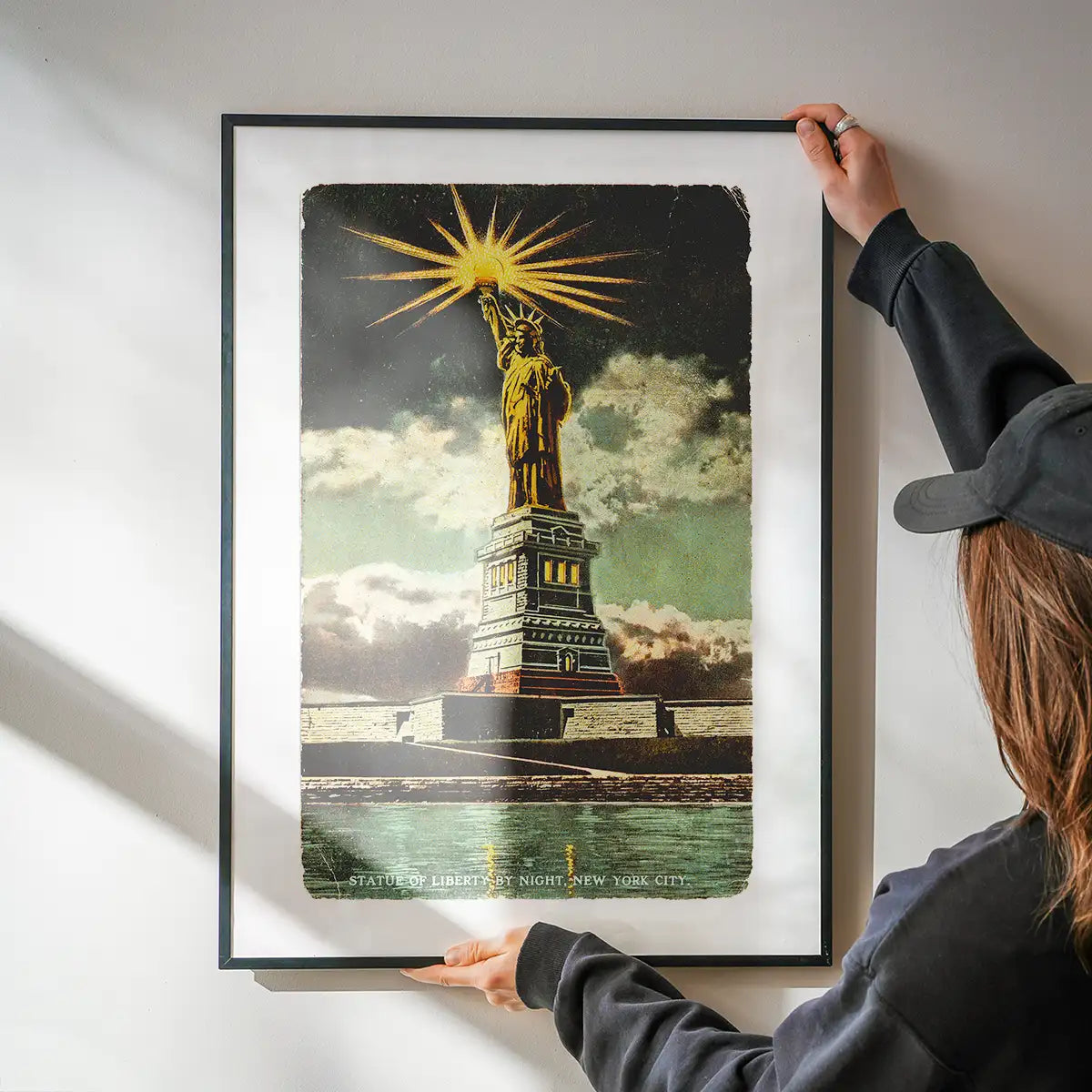 Statue Of Liberty Vintage Illustration Print