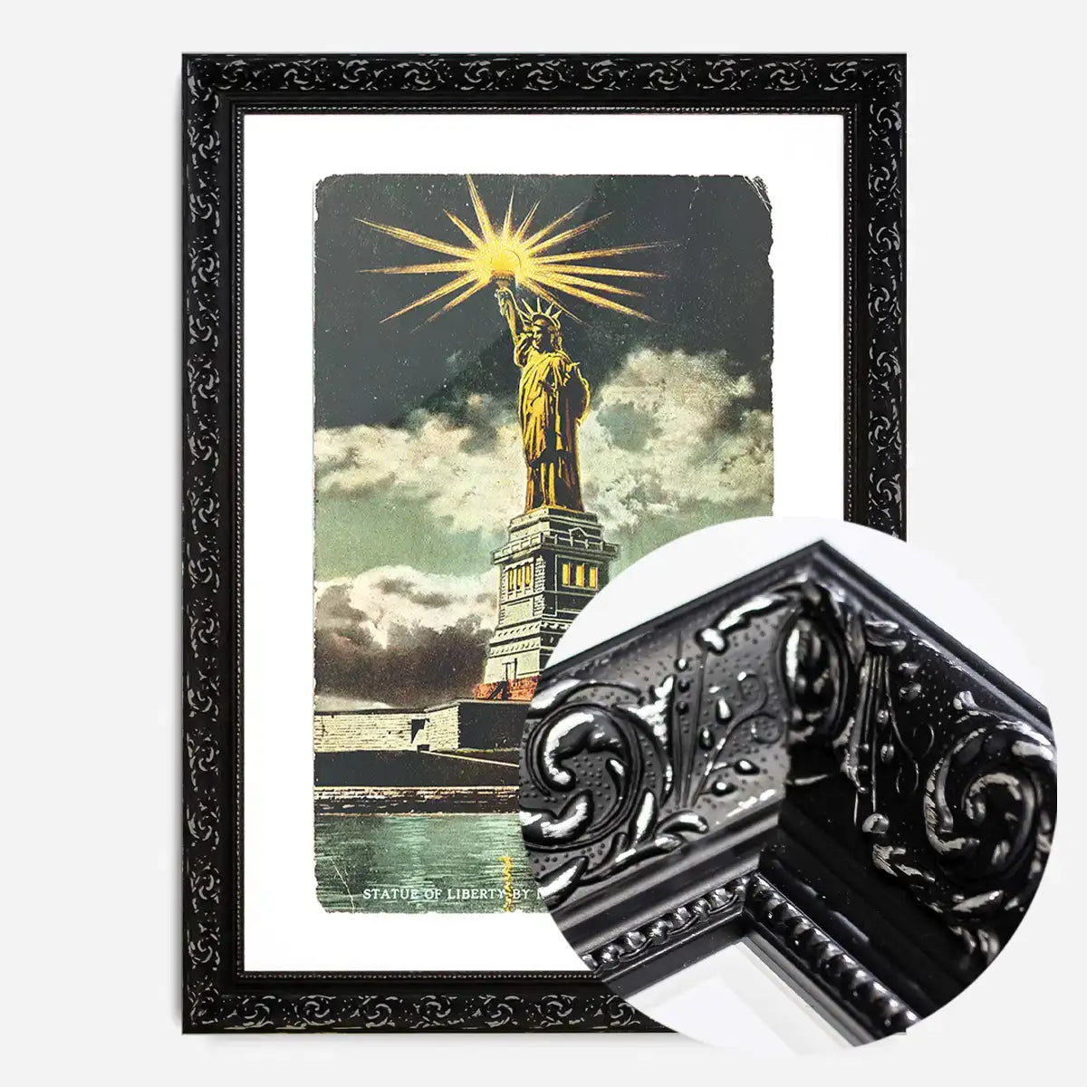 Statue Of Liberty Vintage Illustration Print