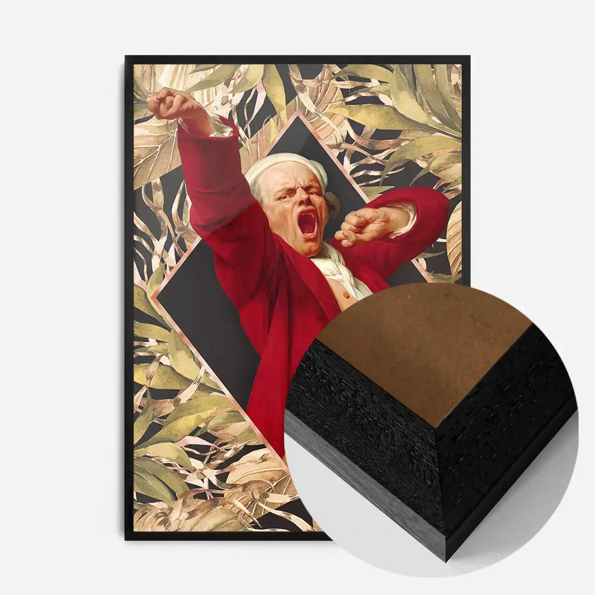 Joseph Ducreux Self Portrait Leaves Print