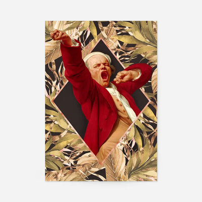 Joseph Ducreux Self Portrait Leaves Print