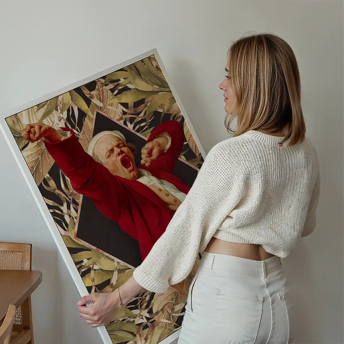 Joseph Ducreux Self Portrait Leaves Print