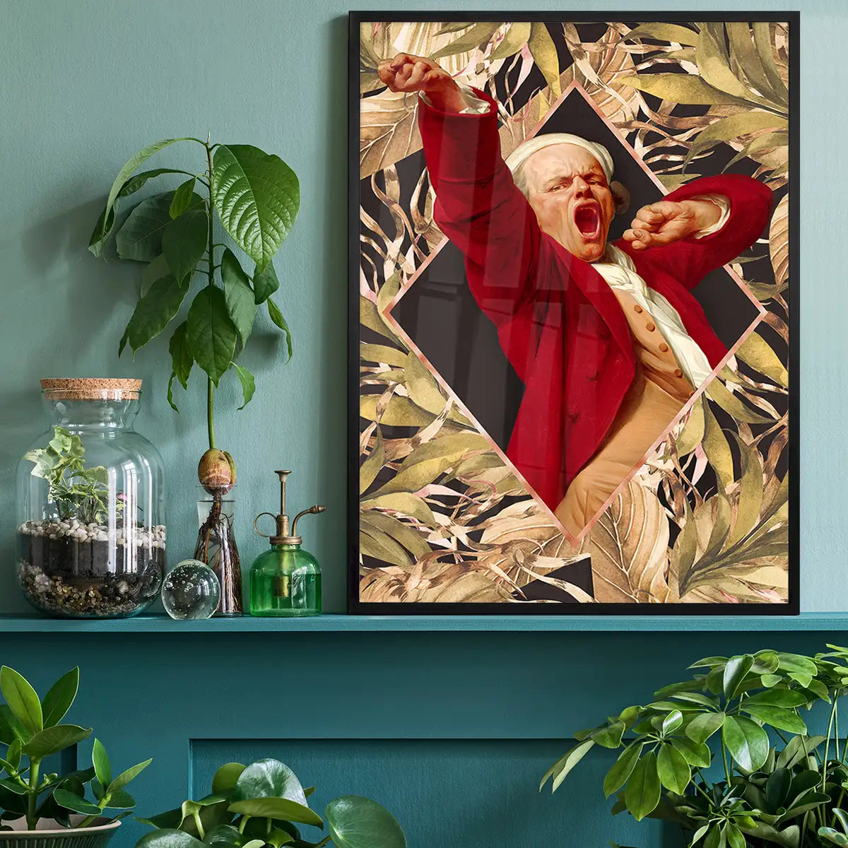 Joseph Ducreux Self Portrait Leaves Print
