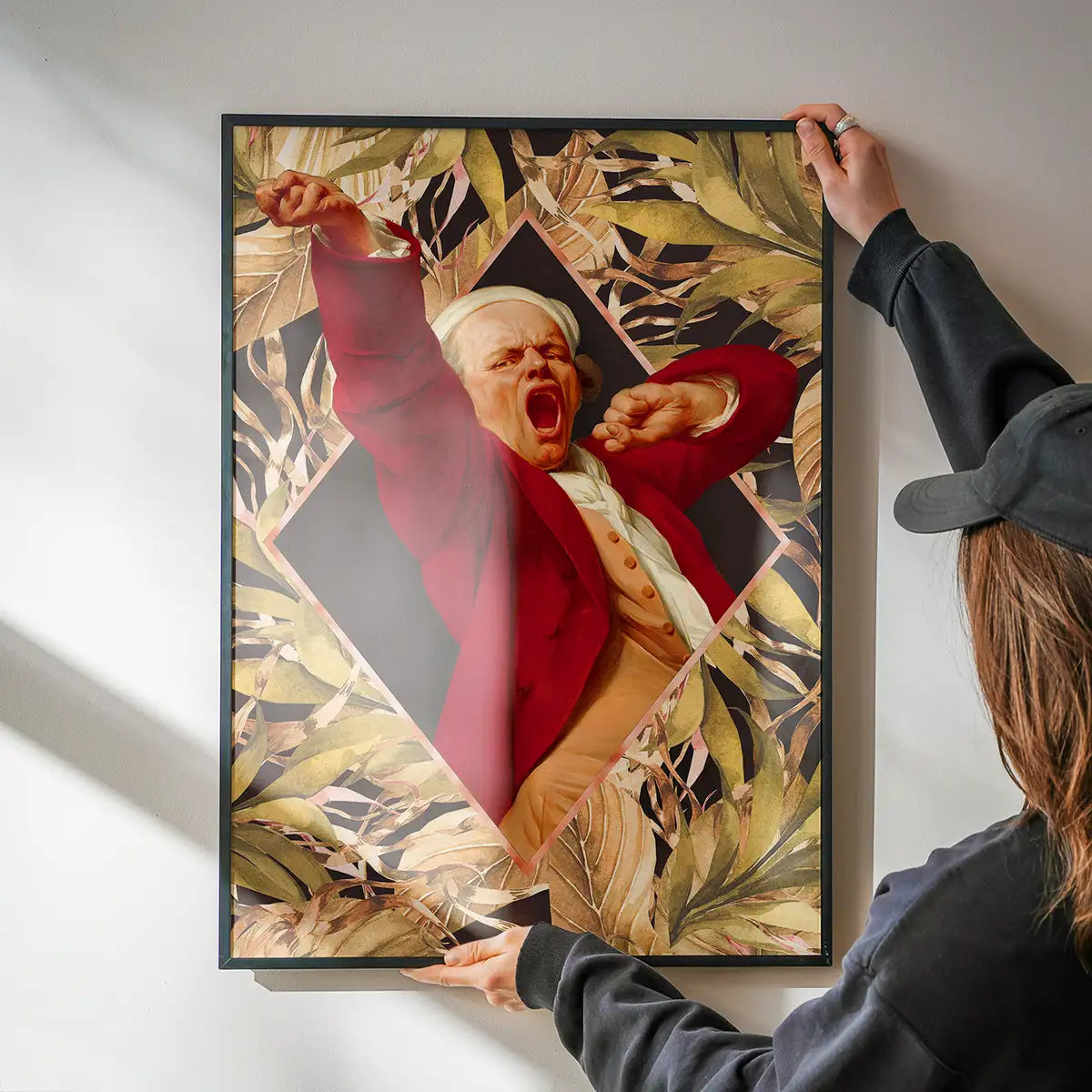Joseph Ducreux Self Portrait Leaves Print