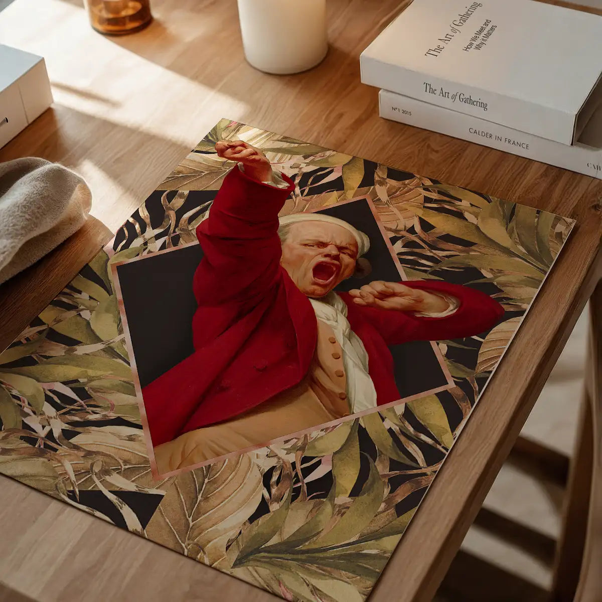 Joseph Ducreux Self Portrait Leaves Print