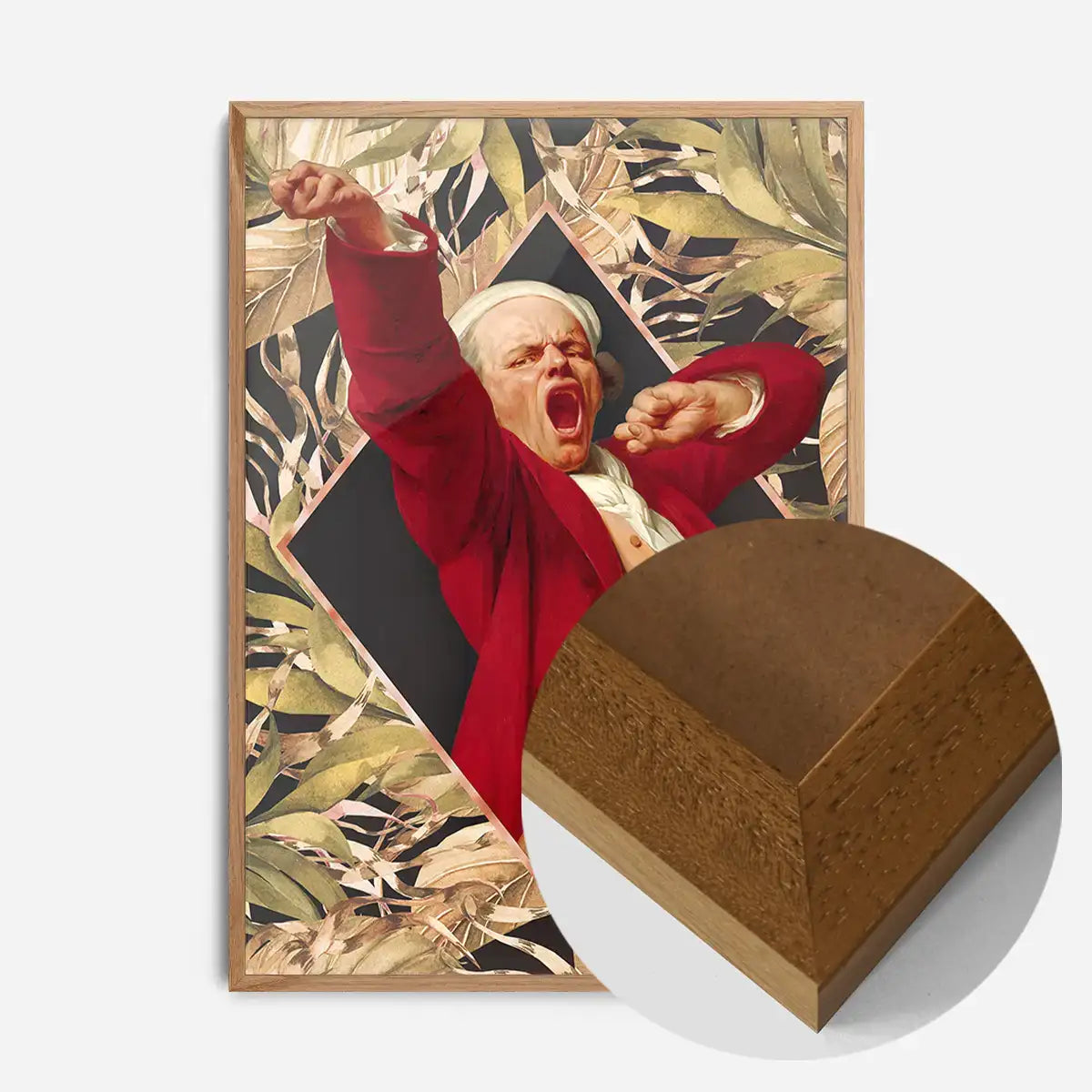 Joseph Ducreux Self Portrait Leaves Print