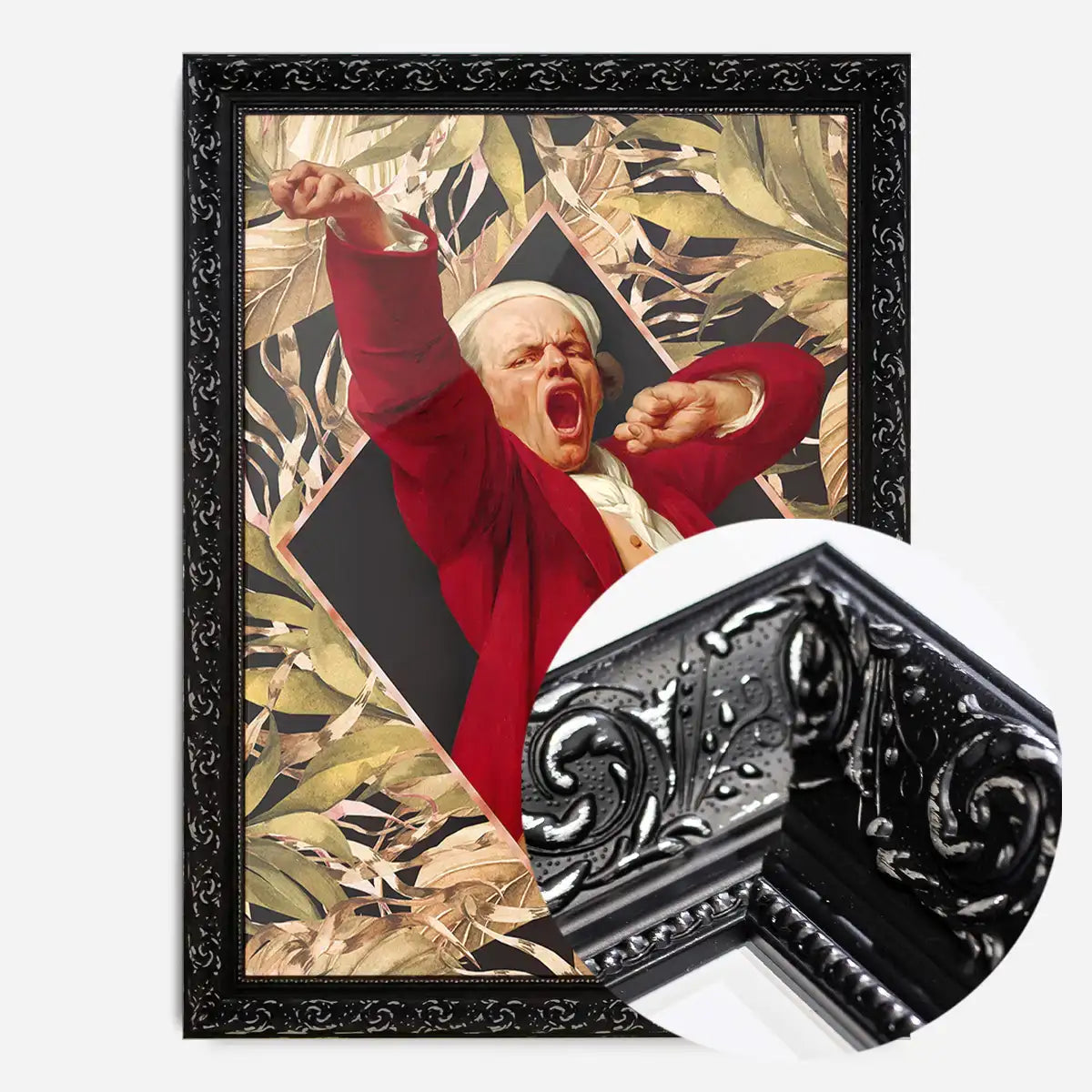 Joseph Ducreux Self Portrait Leaves Print