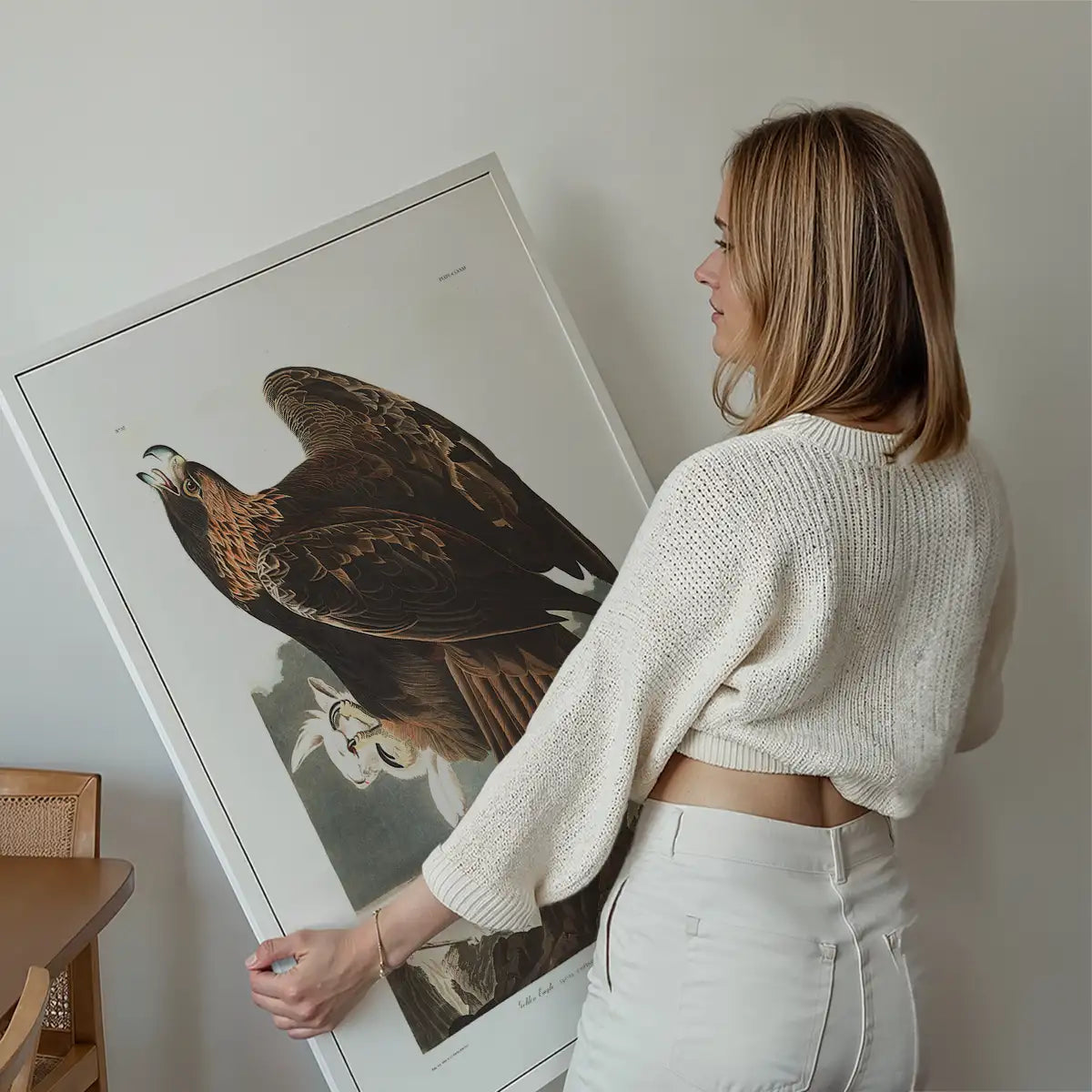 Golden Eagle Vintage Antique Bird Print