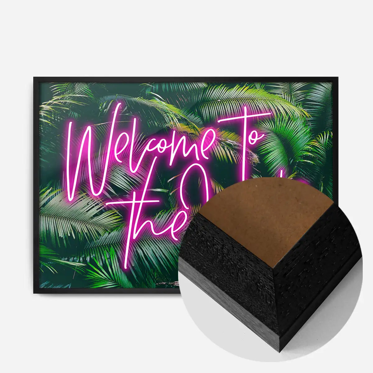 Welcome To The Jungle Tropical Neon Print