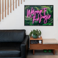 Welcome To The Jungle Tropical Neon Print