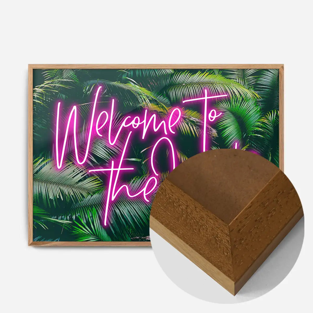 Welcome To The Jungle Tropical Neon Print
