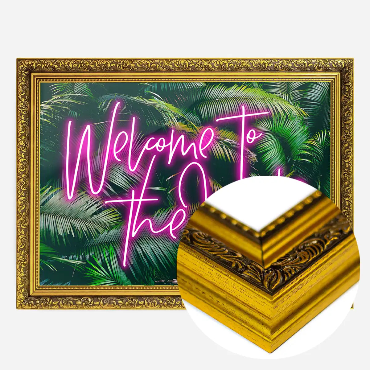 Welcome To The Jungle Tropical Neon Print