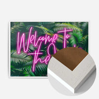 Welcome To The Jungle Tropical Neon Print
