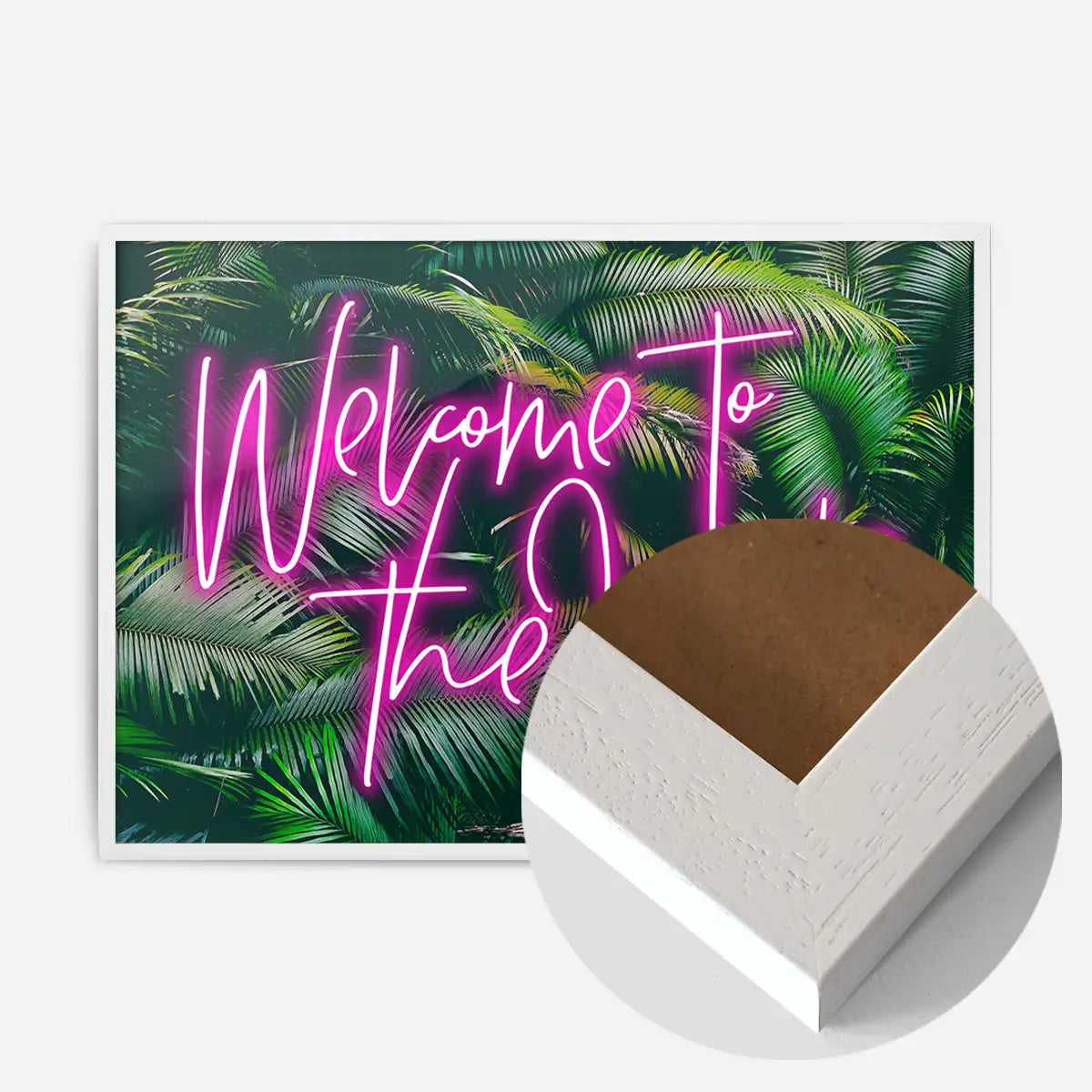 Welcome To The Jungle Tropical Neon Print