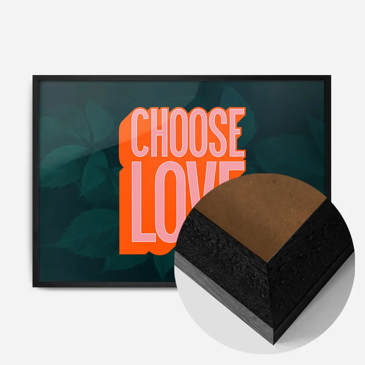 Choose Love Typography Print