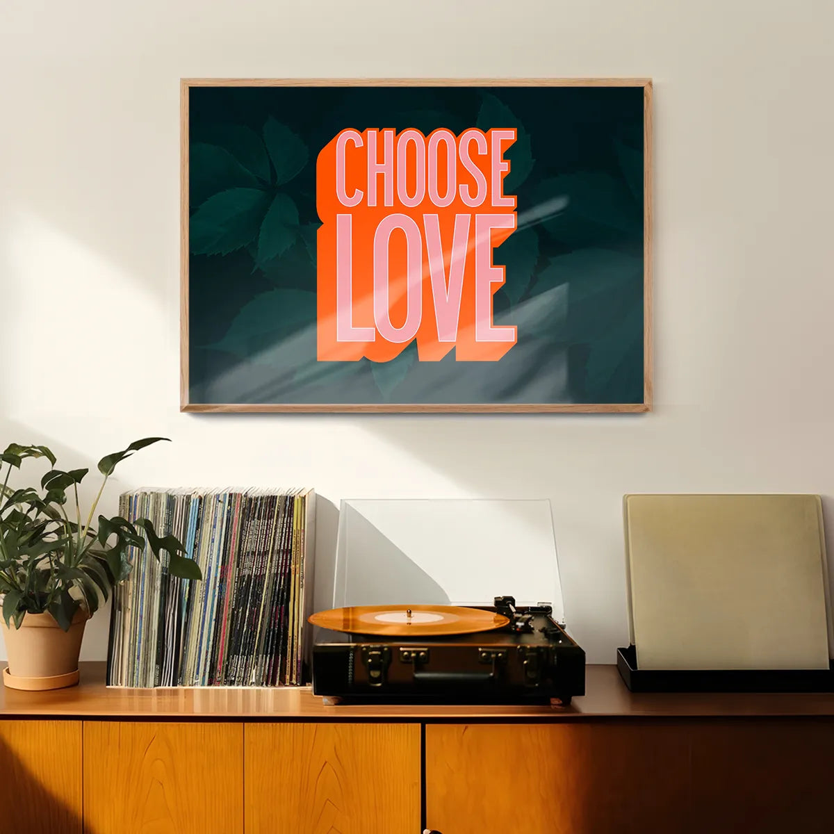 Choose Love Typography Print
