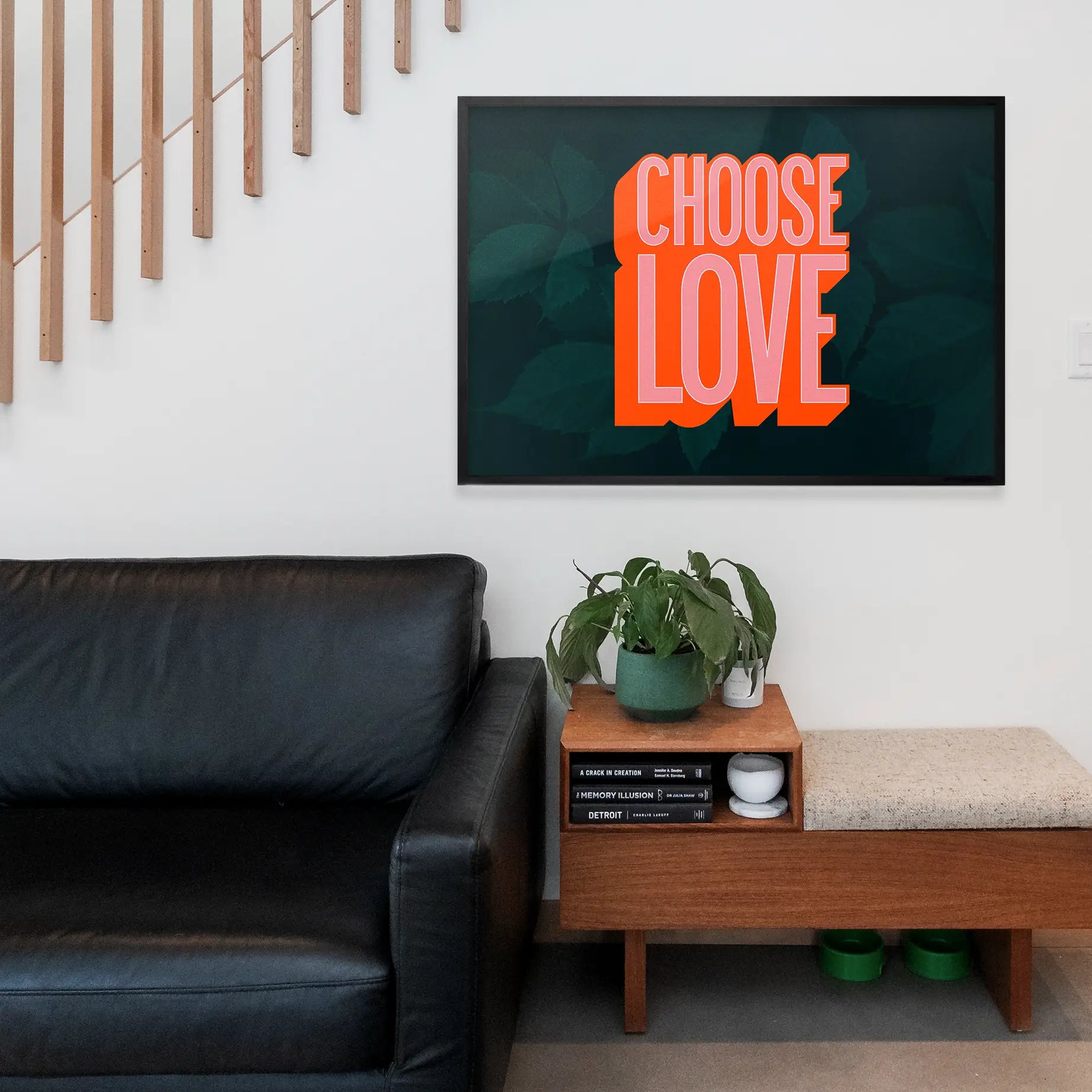 Choose Love Typography Print