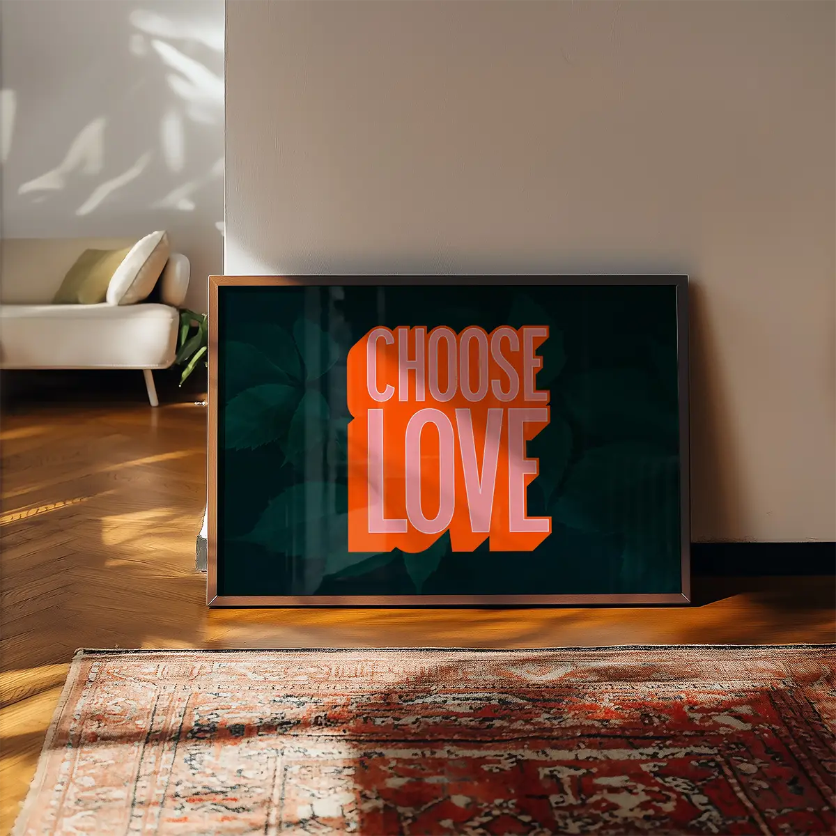 Choose Love Typography Print