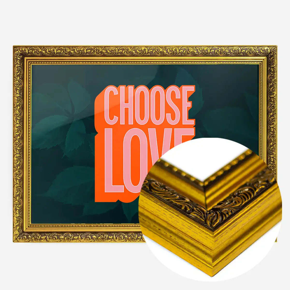 Choose Love Typography Print