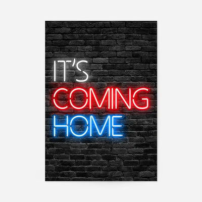 It's Coming Home England Football Poster Print