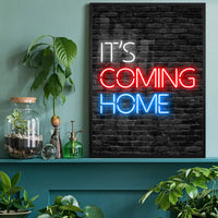 It's Coming Home England Football Poster Print