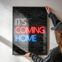 It's Coming Home England Football Poster Print