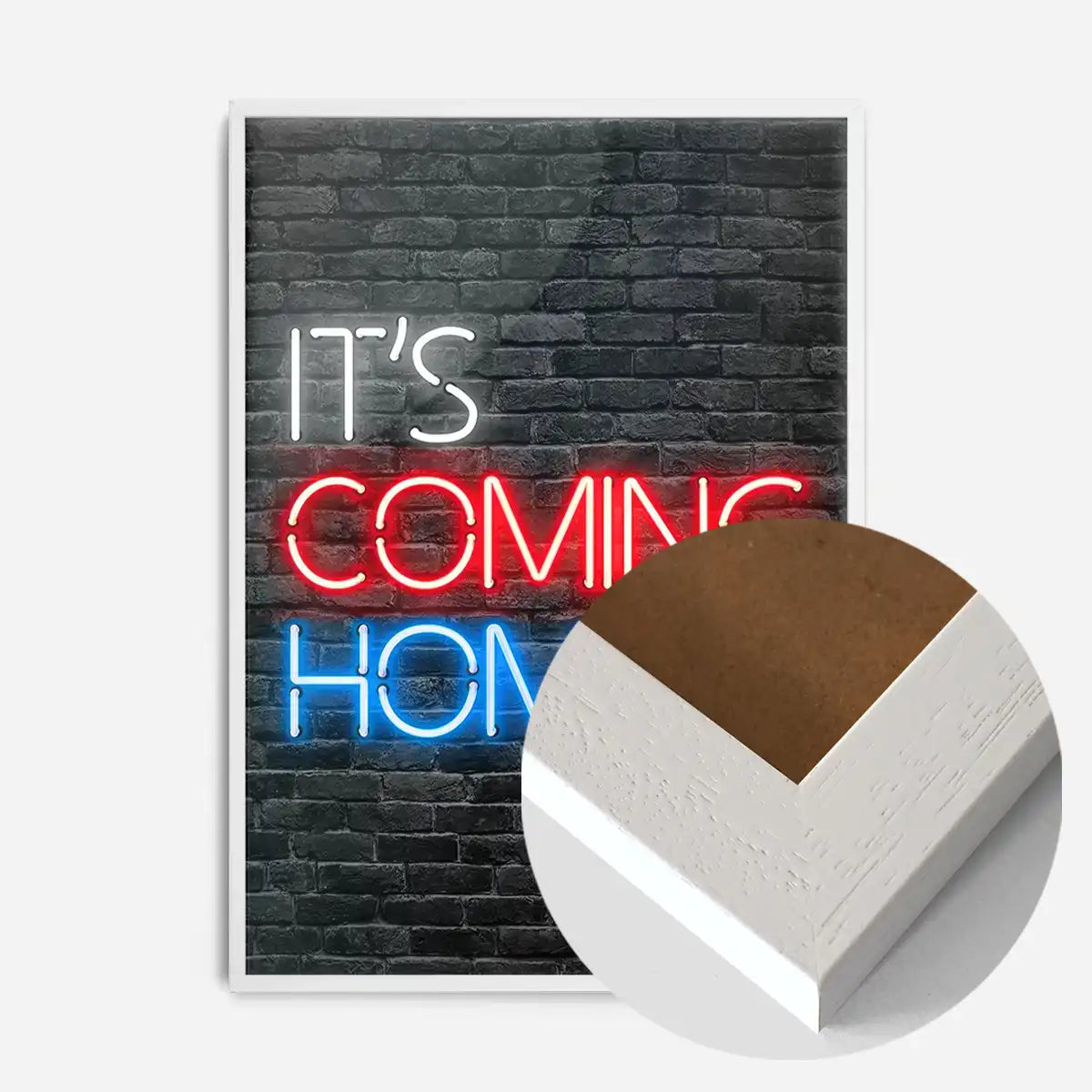 It's Coming Home England Football Poster Print