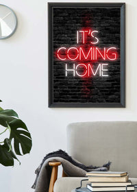 It's Coming Home England Flag Football Poster