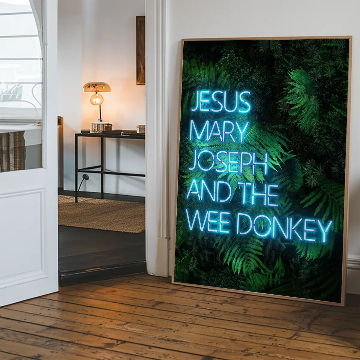 Jesus Mary Joseph Wee Donkey TV Quote Print