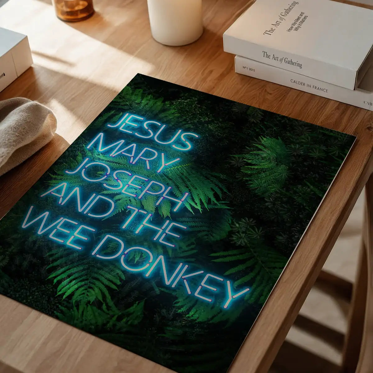 Jesus Mary Joseph Wee Donkey TV Quote Print